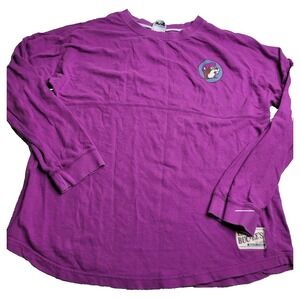 Bucee's Oversized Long Sleeve T-Shirt Purple Women's XL